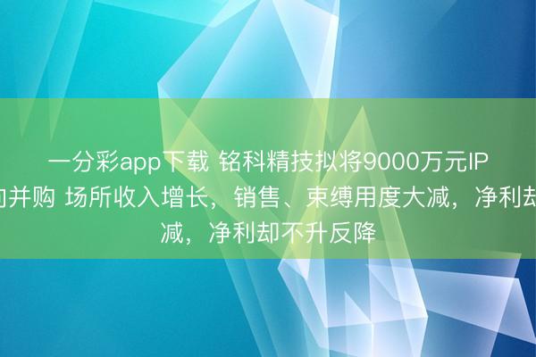 一分彩app下载 铭科精技拟将9000万元IPO募资转向并购 场所收入增长，销售、束缚用度大减，净利却不升反降