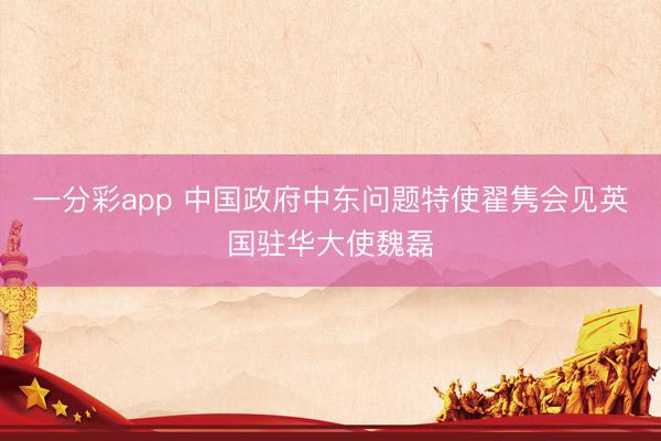 一分彩app 中国政府中东问题特使翟隽会见英国驻华大使魏磊