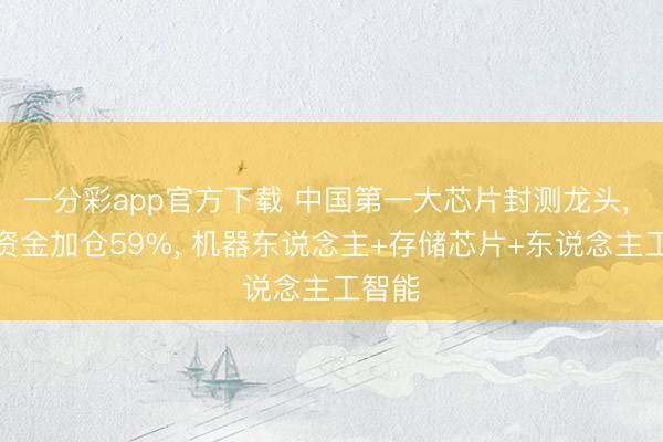 一分彩app官方下载 中国第一大芯片封测龙头， 北向资金加仓59%， 机器东说念主+存储芯片+东说念主工智能