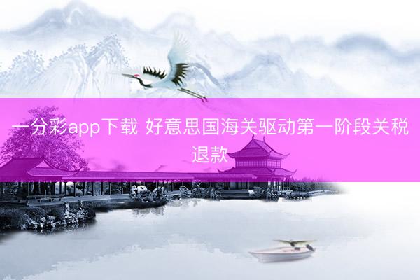 一分彩app下载 好意思国海关驱动第一阶段关税退款