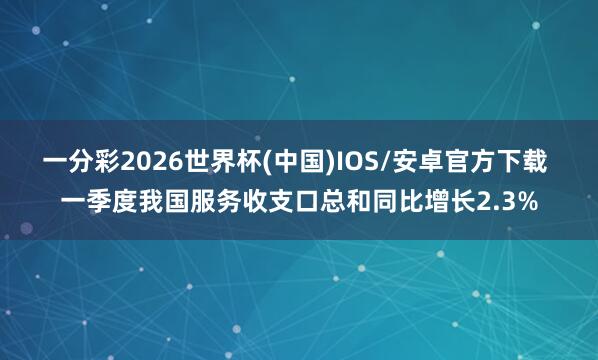 一分彩2026世界杯(中国)IOS/安卓官方下载 一季度我国服务收支口总和同比增长2.3%