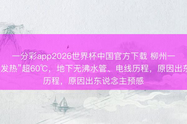 一分彩app2026世界杯中国官方下载 柳州一居民家大地“发热”超60℃，地下无沸水管、电线历程，原因出东说念主预感