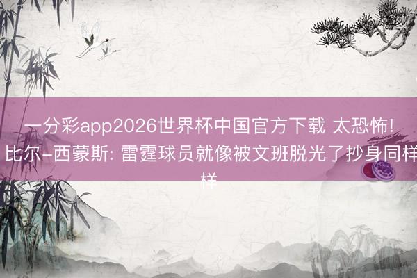 一分彩app2026世界杯中国官方下载 太恐怖! 比尔-西蒙斯: 雷霆球员就像被文班脱光了抄身同样