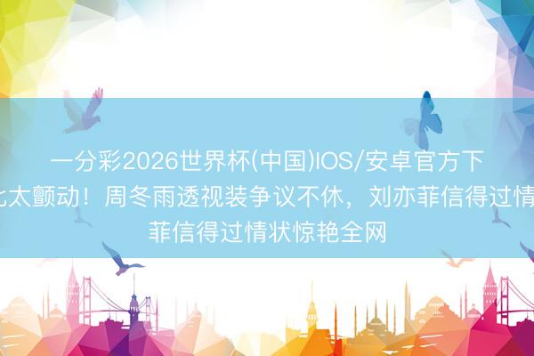 一分彩2026世界杯(中国)IOS/安卓官方下载 生图对比太颤动！周冬雨透视装争议不休，刘亦菲信得过情状惊艳全网