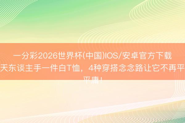 一分彩2026世界杯(中国)IOS/安卓官方下载 夏天东谈主手一件白T恤，4种穿搭念念路让它不再平庸！